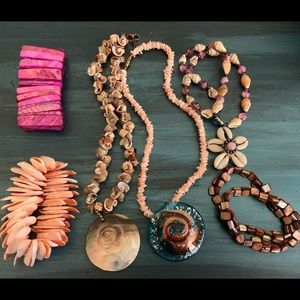 Pink Shell & Abalone Jewelry